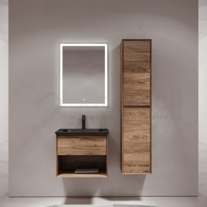 Мебель для ванной Sancos Marmi 1.0 60 дуб чарльстон Black