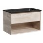 Мебель для ванной Sancos Marmi 1.0 80 дуб галифакс Black