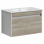 Мебель для ванной Sancos Smart 80 дуб бардолино/белая