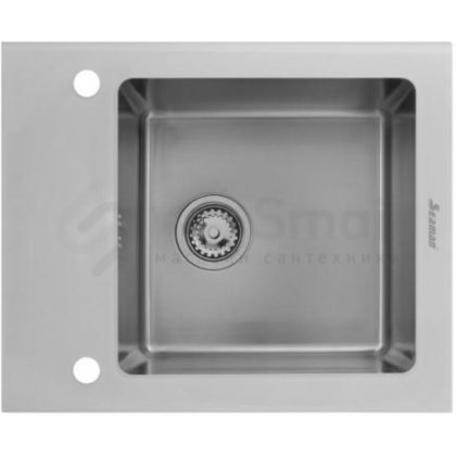 Мойка кухонная Seaman Eco Glass SMG-610W.B