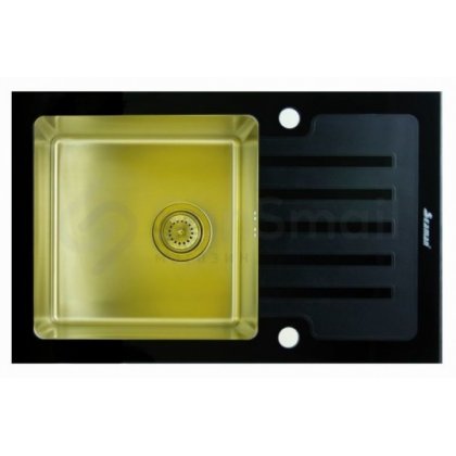 Мойка кухонная Seaman Eco Glass SMG-780B-Gold.B