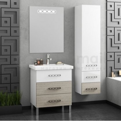 Мебель для ванной Smile Боско 60 белый орегон