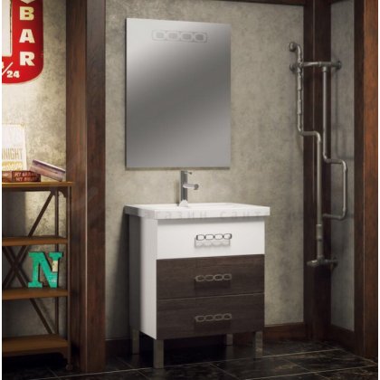 Мебель для ванной Smile Боско 70 цвет белый/винтаж