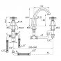 Смеситель на борт ванны Stella Eccelsa 3255TC