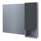 Зеркало со шкафчиком Stella Polar Абигель 100 серый/цемент ++9 114 руб