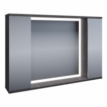 Зеркало со шкафчиком Stella Polar Дэрри 100 бетон/цемент