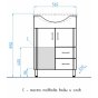 Мебель для ванной Style Line Эко Стандарт №10/2 60