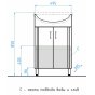 Мебель для ванной Style Line Эко Стандарт №9 55