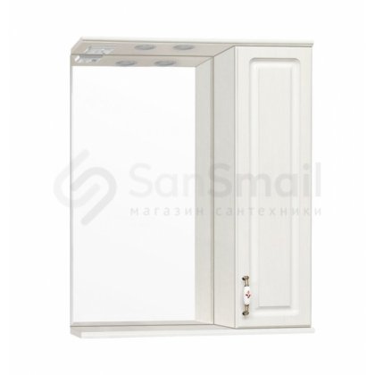 Зеркало со шкафчиком Style Line Олеандр-2 65/C рельеф пастель
