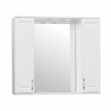 Зеркало со шкафчиком Style Line Олеандр-2 90/C белое