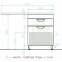Мебель под стиральную машину Style Line Жасмин 120 с бельевой корзиной
