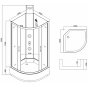 Душевая кабина Taliente TA-100CB 100x100