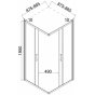 Душевой уголок Taliente TA-09092-1CB 90x90