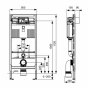 Инсталляция для подвесного унитаза Tece 9300302