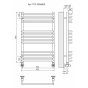 Полотенцесушитель водяной Terminus Арт 500x800