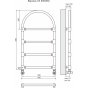Полотенцесушитель Terminus Версаль П4 500x930