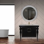 Мебель для ванной подвесная Tessoro Borgo 90 черна...