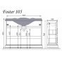 Мебель для ванной Tessoro Foster TS-F90105-C-W-G