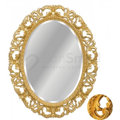 Зеркало Tessoro Isabella TS-102101-G/L золото