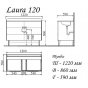 Мебель для ванной Tessoro Laura 120A
