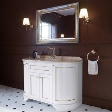 Мебель для ванной Tiffany World York Nuovo bianco/oro с 1 отв