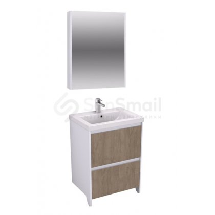 Мебель для ванной Velvex Klaufs 60.2Y напольная белая-шатанэ