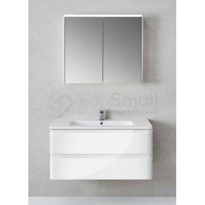 Мебель для ванной Vincea Alba 100 белая эмаль
