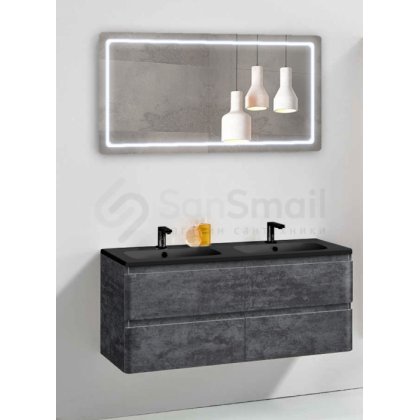 Мебель для ванной Vincea Alba 120 натуральный камень Black