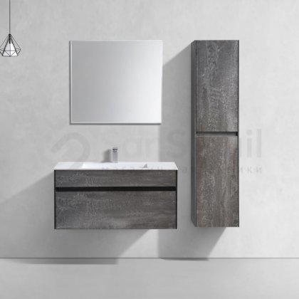 Мебель для ванной Vincea Chiara 100 цвет серый камень