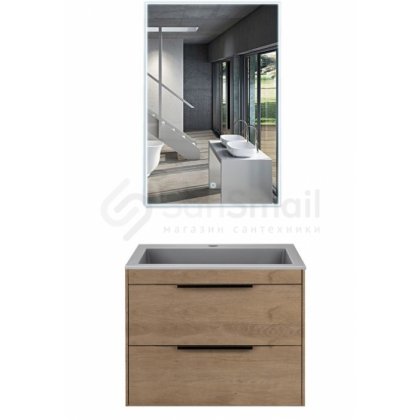 Мебель для ванной Vincea Chiara 2D 60 цвет натуральный дуб Grey