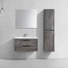 Мебель для ванной Vincea Chiara 2D 80 цвет серый камень