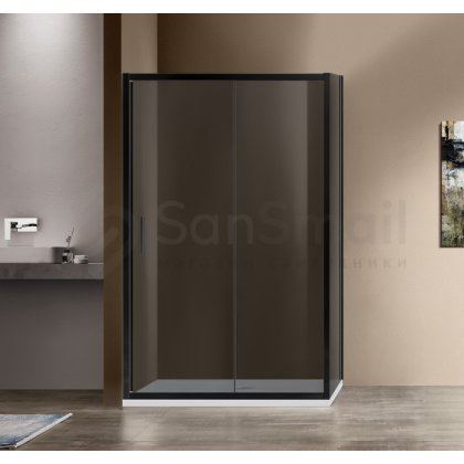 Душевой уголок Vincea Garda VSR-1G1 120x90 тонированный Black