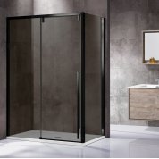 Душевой уголок Vincea Lugano VSR-1L-1 120x90 Black тонированный