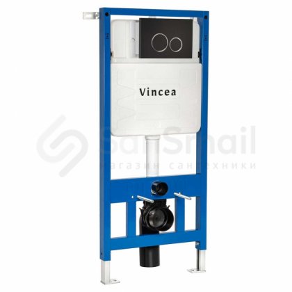 Инсталляция для подвесного унитаза Vincea VIS-601 с клавишей VFP-005MB