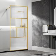 Душевая перегородка Vincea Walk-In VSW-1HC 100 см золото