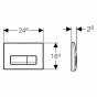 Комплект Geberit Duofix Платтенбау 458.125.21.1 + Vitra Integra 7040B003-0075 + Geberit Delta 51 115.105.21.1 хром глянцевый