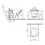 Комплект Geberit Duofix 458.128.11.1 + Vitra Valarte 7805B003-0075 + Geberit Delta 51 115.105.11.1 белая глянцевая