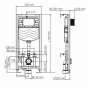 Инсталляция для унитаза WasserKRAFT Aller 10TLT.010.ME без клавиши смыва