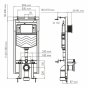 Инсталляция для унитаза WasserKRAFT Dinkel 58TLT.010.ME.CH01