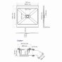 Душевой поддон WasserKRAFT Main 41T19 100x100