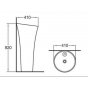 Раковина WeltWasser WW Leerbach 4141 GL-WT