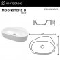 Раковина Whitecross Moonstone D 0730.050035.200