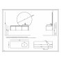 Мебель для ванной Black&White Universe U915.1600 правая